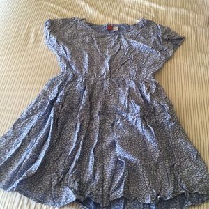 H&M blue print dress